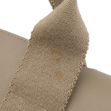 エルメス HERMES ヴァルパライソ ロング PM エトゥープ トワルシェブロン レザー ハンドバッグ シルバー金具 グレージュ
