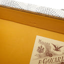 ゴヤール GOYARD ミノディエール トランクバッグ MINA08PMLTY50CL50P ホワイト レザー ゴヤールディンキャンバス クラムシーカウハイド ショルダーバッグ シルバー金具 白 杉綾模様