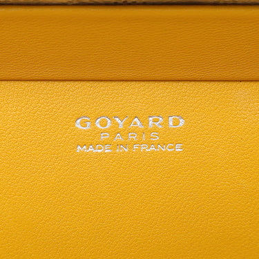 ゴヤール GOYARD ミノディエール トランクバッグ MINA08PMLTY50CL50P ホワイト レザー ゴヤールディンキャンバス クラムシーカウハイド ショルダーバッグ シルバー金具 白 杉綾模様