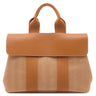 エルメス HERMES ヴァルパライソ PM ゴールド トワルシェブロン スイフト ハンドバッグ シルバー金具 茶 ポーチ欠品