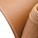 エルメス HERMES ヴァルパライソ PM ゴールド トワルシェブロン スイフト ハンドバッグ シルバー金具 茶 ポーチ欠品