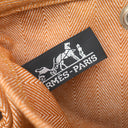 エルメス HERMES ヴァルパライソ PM ゴールド トワルシェブロン スイフト ハンドバッグ シルバー金具 茶 ポーチ欠品