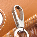 エルメス HERMES ヴァルパライソ PM ゴールド トワルシェブロン スイフト ハンドバッグ シルバー金具 茶 ポーチ欠品