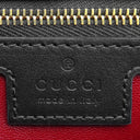 グッチ GUCCI GGマーモント 795228 ブラック レザー ショルダーバッグ シャンパンゴールド金具 チェーンショルダー 黒