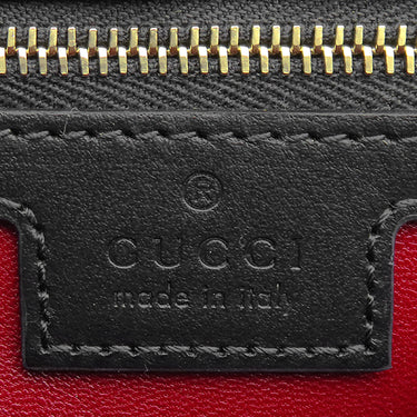 グッチ GUCCI GGマーモント 795228 ブラック レザー ショルダーバッグ シャンパンゴールド金具 チェーンショルダー 黒