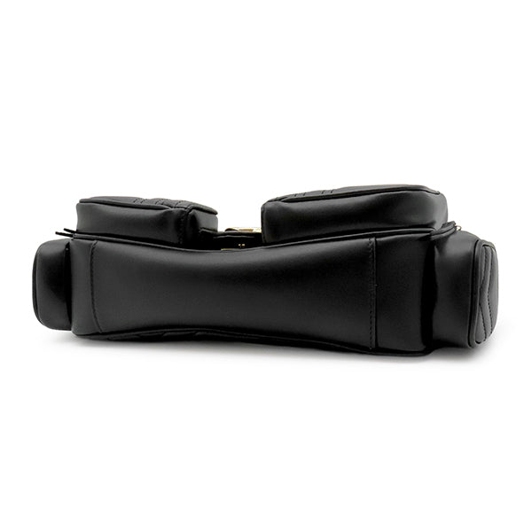 グッチ GUCCI GGマーモント 795228 ブラック レザー ショルダーバッグ