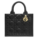 クリスチャン・ディオール Christian Dior ブック トート バッグ スモール ブラック カーフ 2WAYバッグ 肩掛け マクロカナージュ Book Tote