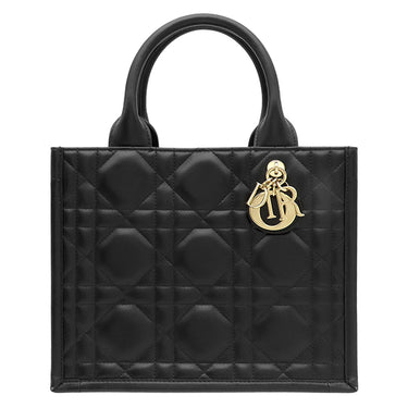 クリスチャン・ディオール Christian Dior ブック トート バッグ スモール ブラック カーフ 2WAYバッグ 肩掛け マクロカナージュ Book Tote