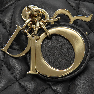 クリスチャン・ディオール Christian Dior ブック トート バッグ スモール ブラック カーフ 2WAYバッグ 肩掛け マクロカナージュ Book Tote