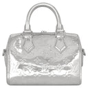 ルイヴィトン LOUIS VUITTON スピーディ バンドリエール 20 M11987 シルバー レザー モノグラムミロワール 2WAYバッグ シルバー金具 モノグラムミラー