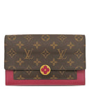 ルイヴィトン LOUIS VUITTON ポルトフォイユ フロール チェーン M69578 フューシャ モノグラムキャンバス レザー 2WAYバッグ ゴールド金具 クラッチ ショルダー