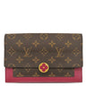 ルイヴィトン LOUIS VUITTON ポルトフォイユ フロール チェーン M69578 フューシャ モノグラムキャンバス レザー 2WAYバッグ ゴールド金具 クラッチ ショルダー