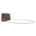 ルイヴィトン LOUIS VUITTON ポルトフォイユ フロール チェーン M69578 フューシャ モノグラムキャンバス レザー 2WAYバッグ ゴールド金具 クラッチ ショルダー