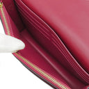 ルイヴィトン LOUIS VUITTON ポルトフォイユ フロール チェーン M69578 フューシャ モノグラムキャンバス レザー 2WAYバッグ ゴールド金具 クラッチ ショルダー
