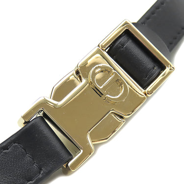 クリスチャン・ディオール Christian Dior ノマドポーチ ミディアム S5554OTZQ_M928 ネイビー系 コットン ラムスキン ジャガード クラッチバッグ ゴールド金具