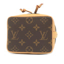 ルイヴィトン LOUIS VUITTON ナノ ノエ M81266 モノグラム モノグラムキャンバス 2WAYバッグ ゴールド金具 ショルダーバッグ ハンドバッグ 茶