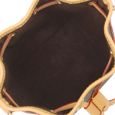 ルイヴィトン LOUIS VUITTON ナノ ノエ M81266 モノグラム モノグラムキャンバス 2WAYバッグ ゴールド金具 ショルダーバッグ ハンドバッグ 茶