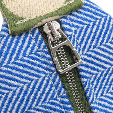 エルメス HERMES ブリッド ア ブラック アニモー ブロック ブルージタンヌ トワルシェブロン ポーチ シルバー金具 バニティ ゾウ 馬 ウマ