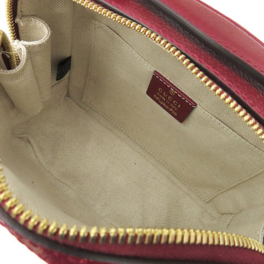 グッチ GUCCI GGマーモント ドラえもんコラボ 655596 ベージュ×エボニー×チェリーレッド GGスプリームキャンバス ショルダーバッグ ゴールド金具