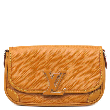 ルイヴィトン LOUIS VUITTON ビュシ M50118 ゴールドミエル エピレザー ショルダーバッグ シルバー金具 茶