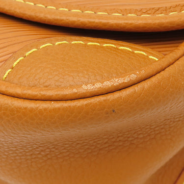 ルイヴィトン LOUIS VUITTON ビュシ M50118 ゴールドミエル エピレザー ショルダーバッグ シルバー金具 茶