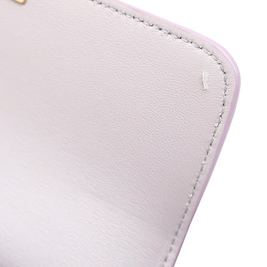 セリーヌ CELINE トリオンフ クロード ライトパープル カーフ ショルダーバッグ ゴールド金具 シャイニーカーフ