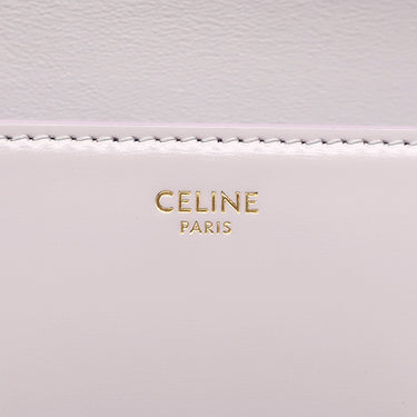 セリーヌ CELINE トリオンフ クロード ライトパープル カーフ ショルダーバッグ ゴールド金具 シャイニーカーフ