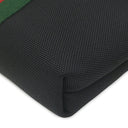 グッチ GUCCI シェリーライン 631195 ブラック キャンバス レザー ショルダーバッグ シルバー金具 黒 斜め掛け アウトレット品