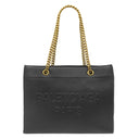 バレンシアガ BALENCIAGA デューティ フリー トート ミディアム ブラック レザー トートバッグ ゴールド金具 チェーン トート