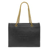 バレンシアガ BALENCIAGA デューティ フリー トート ミディアム ブラック レザー トートバッグ ゴールド金具 チェーン トート