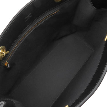 バレンシアガ BALENCIAGA デューティ フリー トート ミディアム ブラック レザー トートバッグ ゴールド金具 チェーン トート