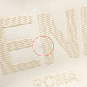 フェンディ FENDI サンシャイン ミディアム 8BH386 アイボリー ファブリック レザー 2WAYバッグ ゴールド金具 白 トート ショッピングバッグ