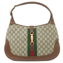 グッチ GUCCI ジャッキー 1961 636710 ベージュ×ブラウン GGスプリームキャンバス レザー ショルダーバッグ ゴールド金具 茶 ワンショルダー