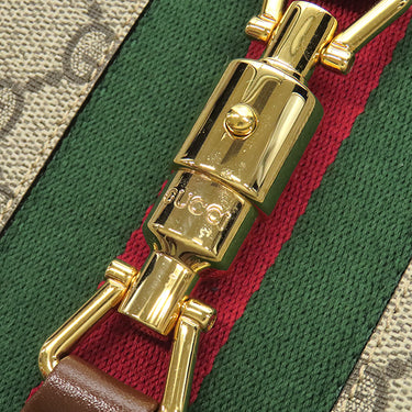 グッチ GUCCI ジャッキー 1961 636710 ベージュ×ブラウン GGスプリームキャンバス レザー ショルダーバッグ ゴールド金具 茶 ワンショルダー