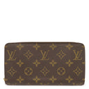 ルイヴィトン LOUIS VUITTON ジッピー ウォレット M42616 モノグラム モノグラムキャンバス 長財布 ゴールド金具 茶 ラウンドファスナー 旧型