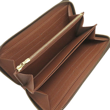 ルイヴィトン LOUIS VUITTON ジッピー ウォレット M42616 モノグラム モノグラムキャンバス 長財布 ゴールド金具 茶 ラウンドファスナー 旧型