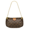 ルイヴィトン LOUIS VUITTON ミュルティ ポシェット アクセソワール M44813 カーキ モノグラムキャンバス ショルダーバッグ ゴールド金具 ポーチ