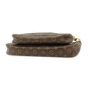 ルイヴィトン LOUIS VUITTON ミュルティ ポシェット アクセソワール M44813 カーキ モノグラムキャンバス ショルダーバッグ ゴールド金具 ポーチ