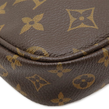 ルイヴィトン LOUIS VUITTON ミュルティ ポシェット アクセソワール M44813 カーキ モノグラムキャンバス ショルダーバッグ ゴールド金具 ポーチ
