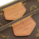 ルイヴィトン LOUIS VUITTON ミュルティ ポシェット アクセソワール M44813 カーキ モノグラムキャンバス ショルダーバッグ ゴールド金具 ポーチ
