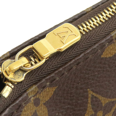ルイヴィトン LOUIS VUITTON ミュルティ ポシェット アクセソワール M44813 カーキ モノグラムキャンバス ショルダーバッグ ゴールド金具 ポーチ