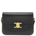 セリーヌ CELINE クラシック トリオンフ ブラック カーフ ショルダーバッグ ゴールド金具 黒