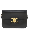 セリーヌ CELINE クラシック トリオンフ ブラック カーフ ショルダーバッグ ゴールド金具 黒