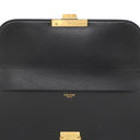 セリーヌ CELINE クラシック トリオンフ ブラック カーフ ショルダーバッグ ゴールド金具 黒