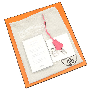 エルメス HERMES バーキン25 ローズアザレ ヴォーエプソン ハンドバッグ シルバー金具 ピンク PO品