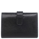 エルメス HERMES ジュラ ブラック リザード 二つ折り財布 ゴールド金具 黒