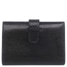 エルメス HERMES ジュラ ブラック リザード 二つ折り財布 ゴールド金具 黒