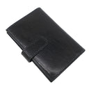 エルメス HERMES ジュラ ブラック リザード 二つ折り財布 ゴールド金具 黒