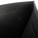 エルメス HERMES ジュラ ブラック リザード 二つ折り財布 ゴールド金具 黒