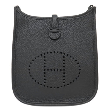 エルメス HERMES エヴリン TPM 16 アマゾン ブラック トリヨンクレマンス ショルダーバッグ シルバー金具 黒 コルダージュ 2024年製